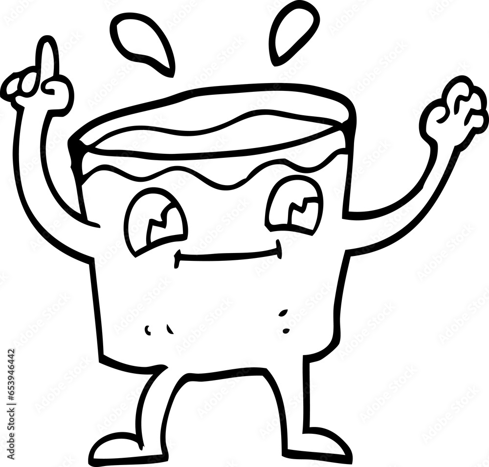 line drawing cartoon coffee shot line drawing cartoon coffee shot