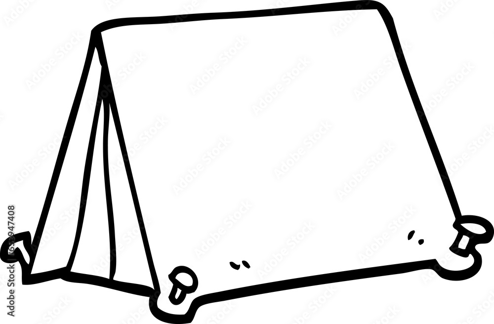 black and white cartoon tent black and white cartoon tent