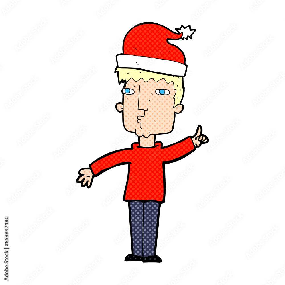 cartoon man getting ready for christmas cartoon man getting ready for christmas