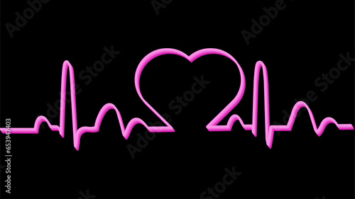 Obraz na płótnie Cardiogram cardiograph oscilloscope screen blue illustration background