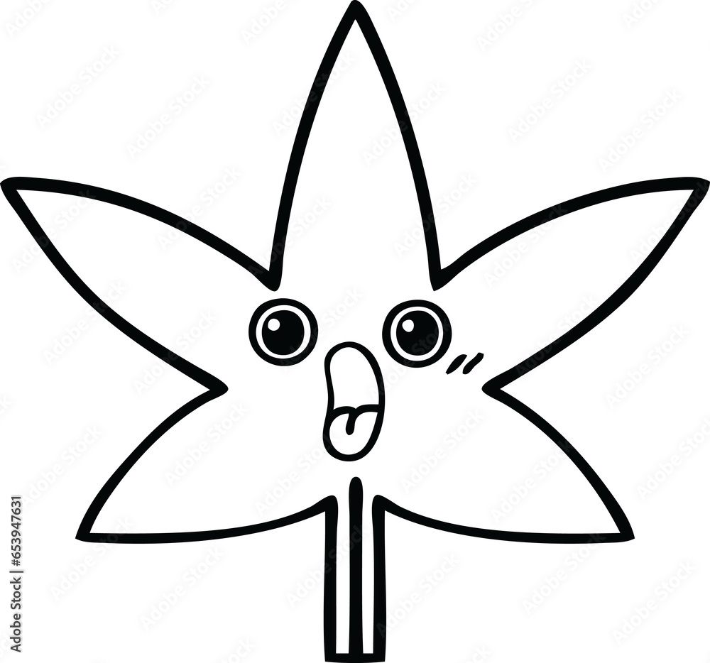 line drawing cartoon of a marijuana leaf line drawing cartoon of a marijuana leaf