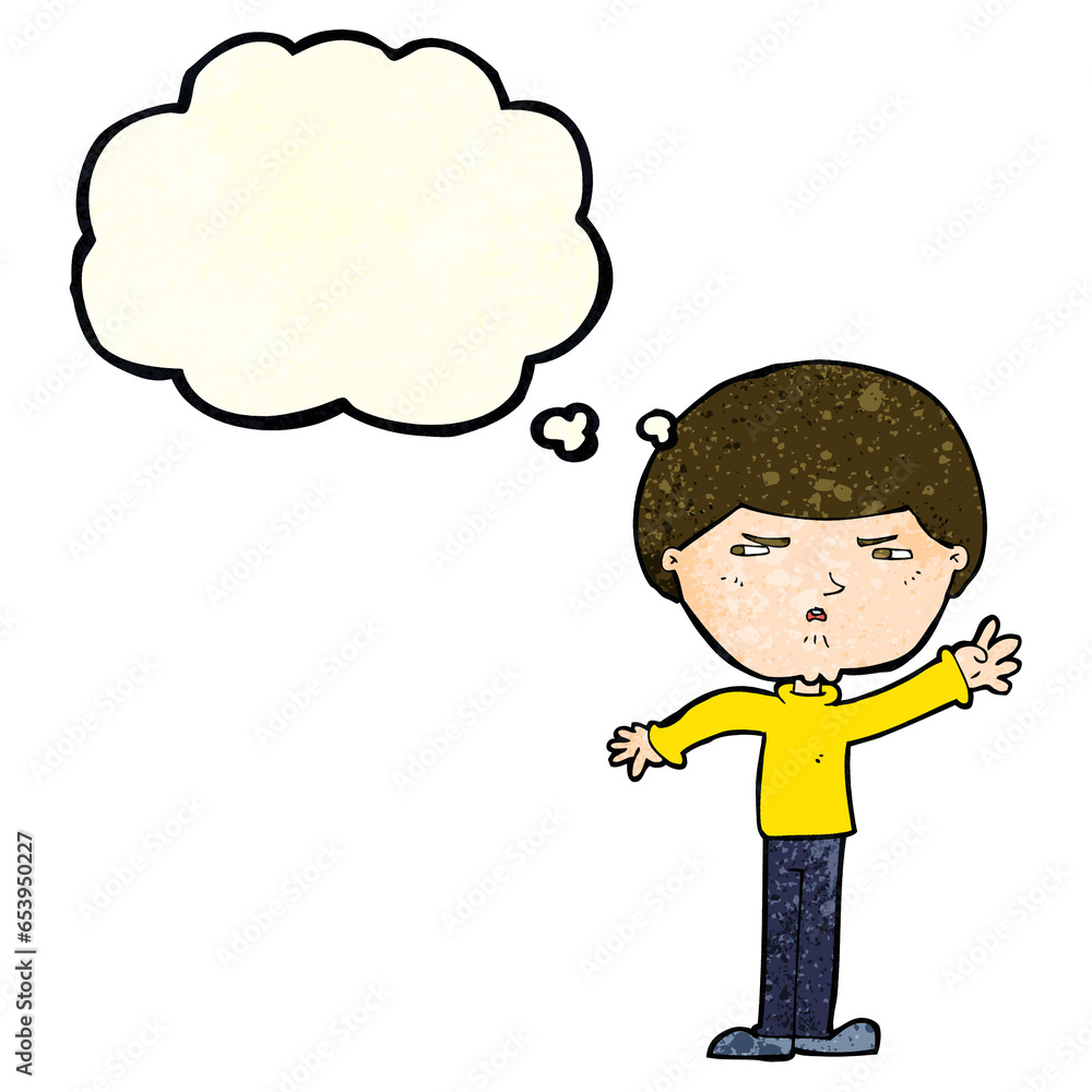 cartoon mean man with thought bubble cartoon mean man with thought bubble