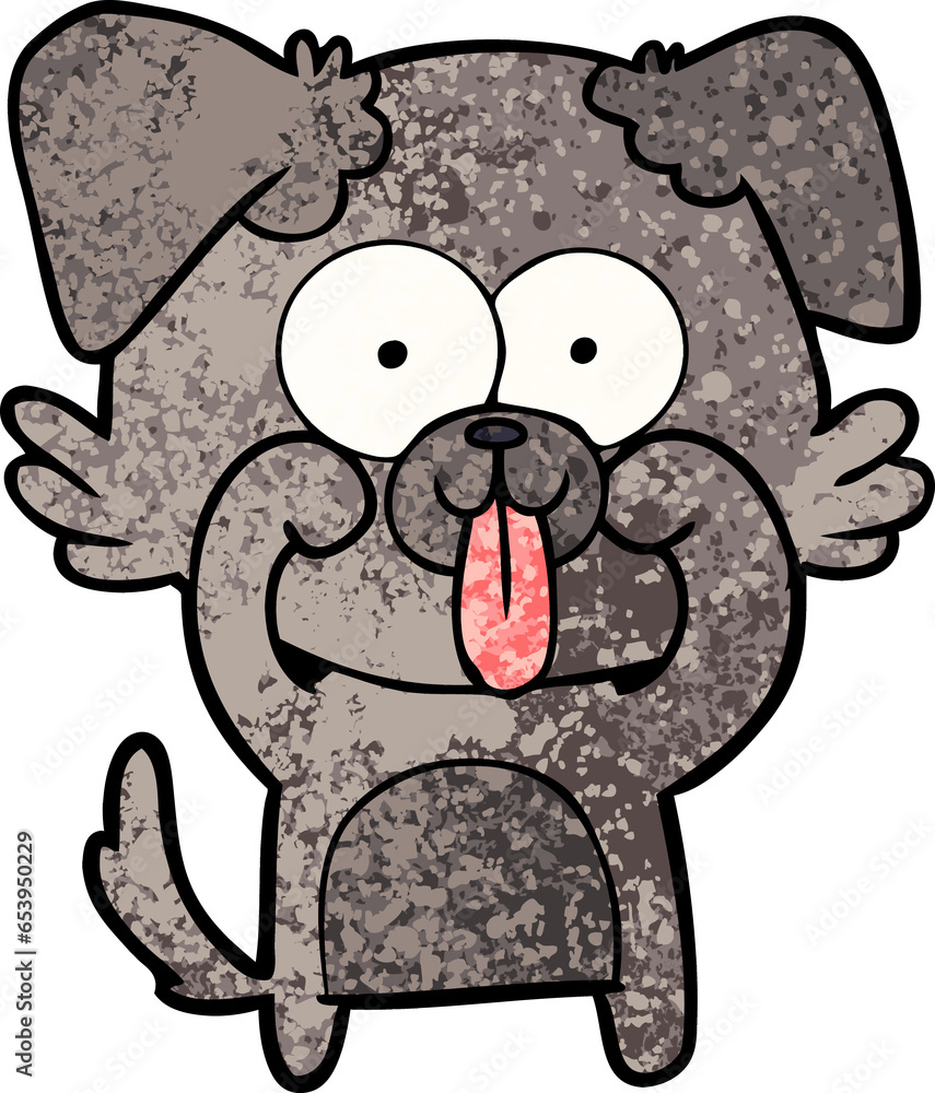cartoon dog with tongue sticking out cartoon dog with tongue sticking out
