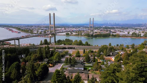 Alex Fraser Bridge Aerial Footage