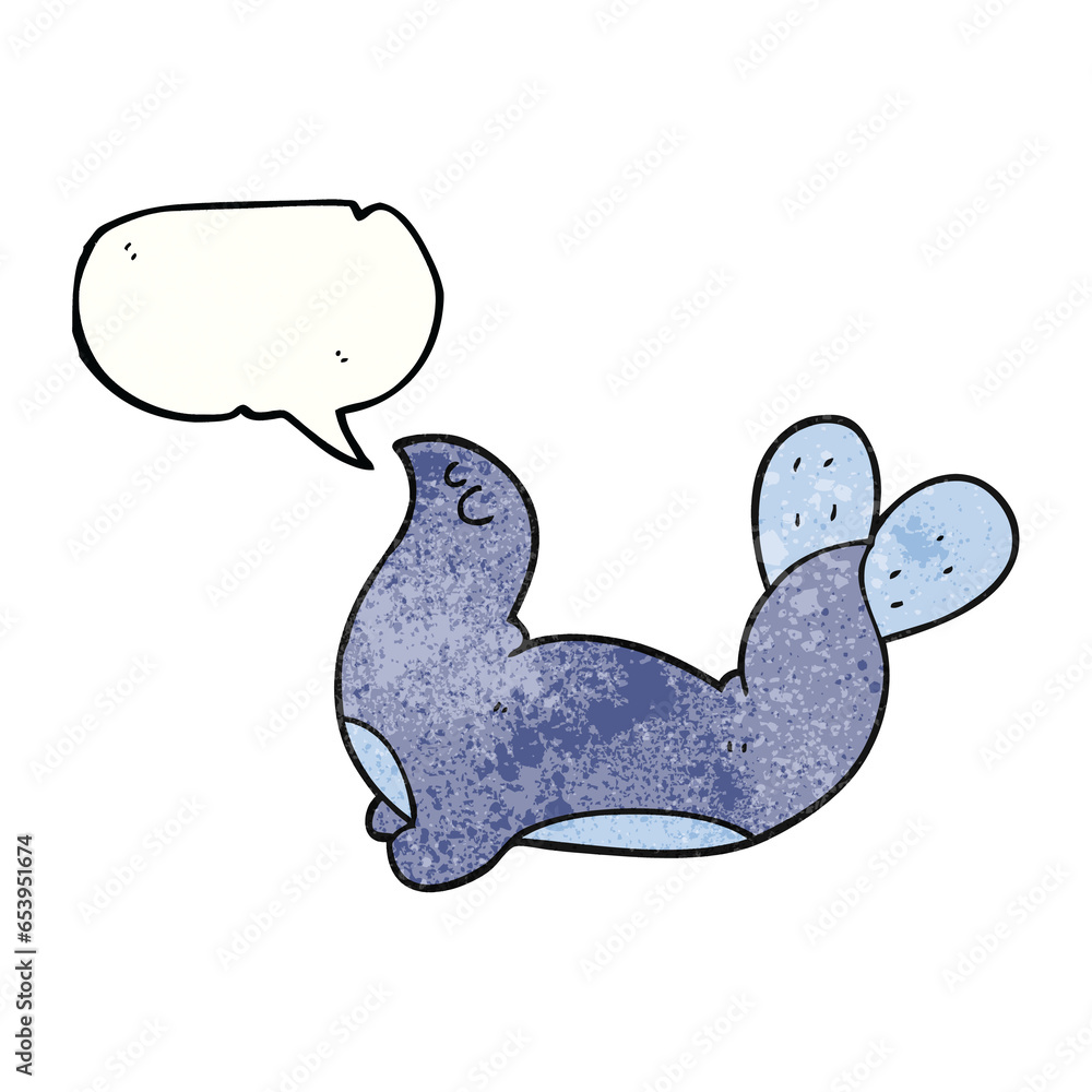 freehand speech bubble textured cartoon seal freehand speech bubble textured cartoon seal