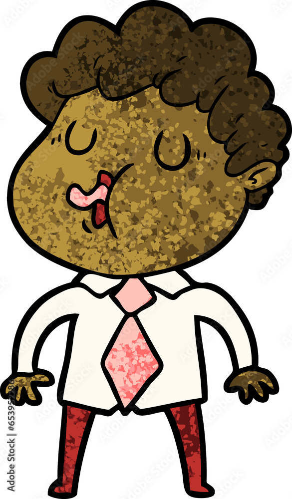 cartoon man singing cartoon man singing