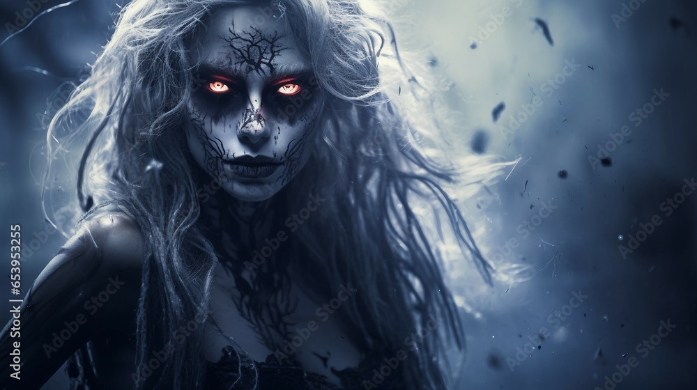 Horror fantasy fear beautiful person halloween Horror fantasy fear beautiful person halloween