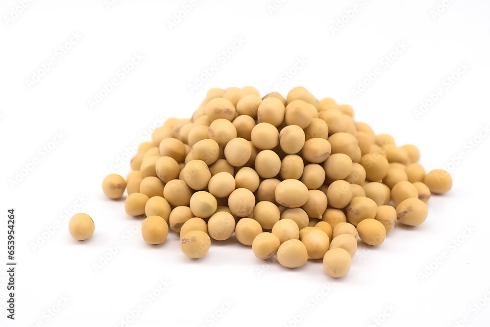 Soybeans isolated on white background Soybeans isolated on white background