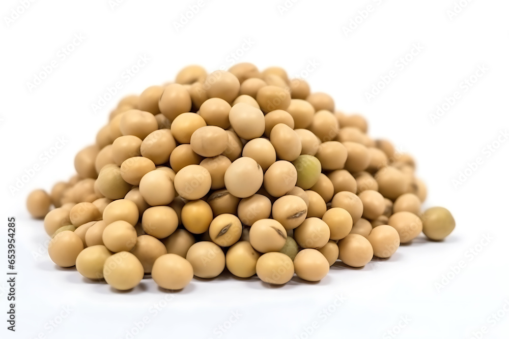 Soybeans isolated on white background Soybeans isolated on white background