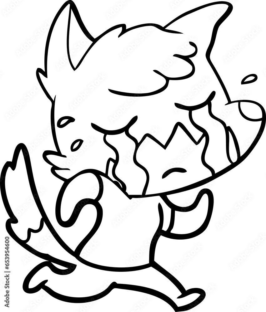 crying fox cartoon crying fox cartoon