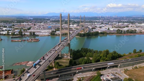 Alex Fraser Bridge Aerial Footage