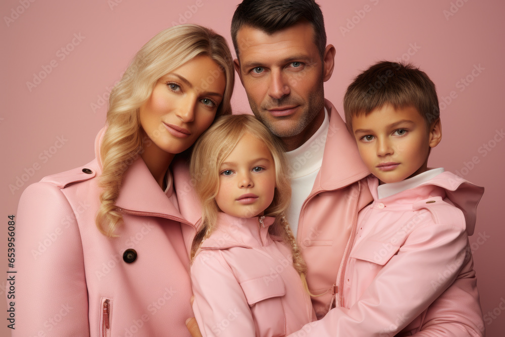 Man and two children are posing for picture. This image can be used for family portraits or capturing special moments with loved ones. Man and two children are posing for picture. This image can be used for family portraits or capturing special moments with loved ones.