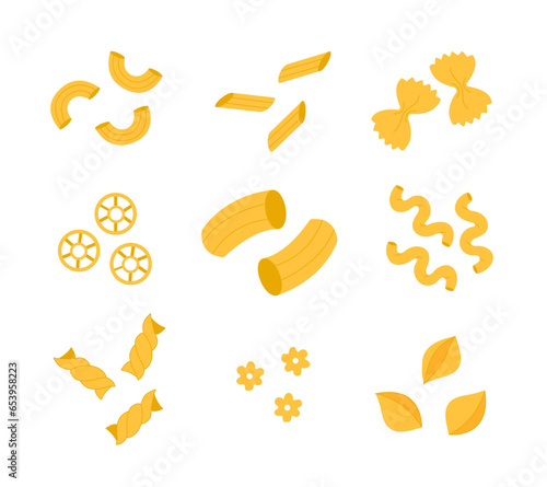 Set of macarons vector concept