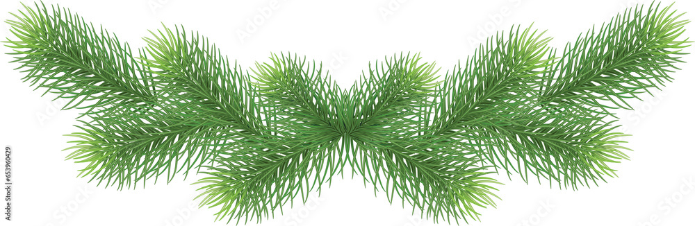 Green pine branches, close-up. Christmas decor and garlands. New Year. Holiday decor. Illustration, on transparent, png. Green pine branches, close-up. Christmas decor and garlands. New Year. Holiday decor. Illustration, on transparent, png.