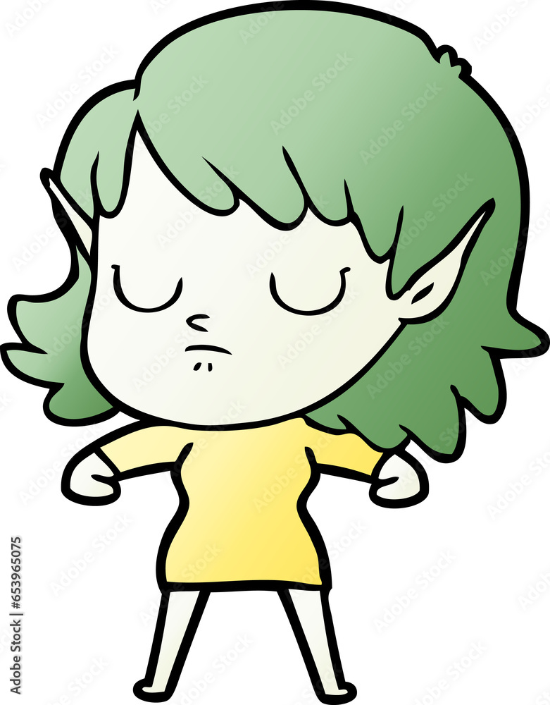 cartoon elf girl cartoon elf girl