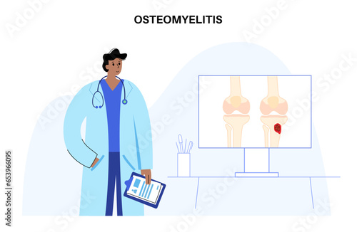 Tibia bone osteomyelitis