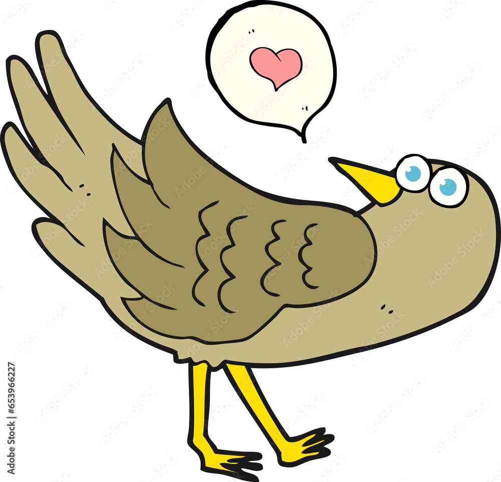 freehand drawn speech bubble cartoon bird freehand drawn speech bubble cartoon bird