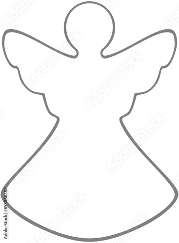 angel outline