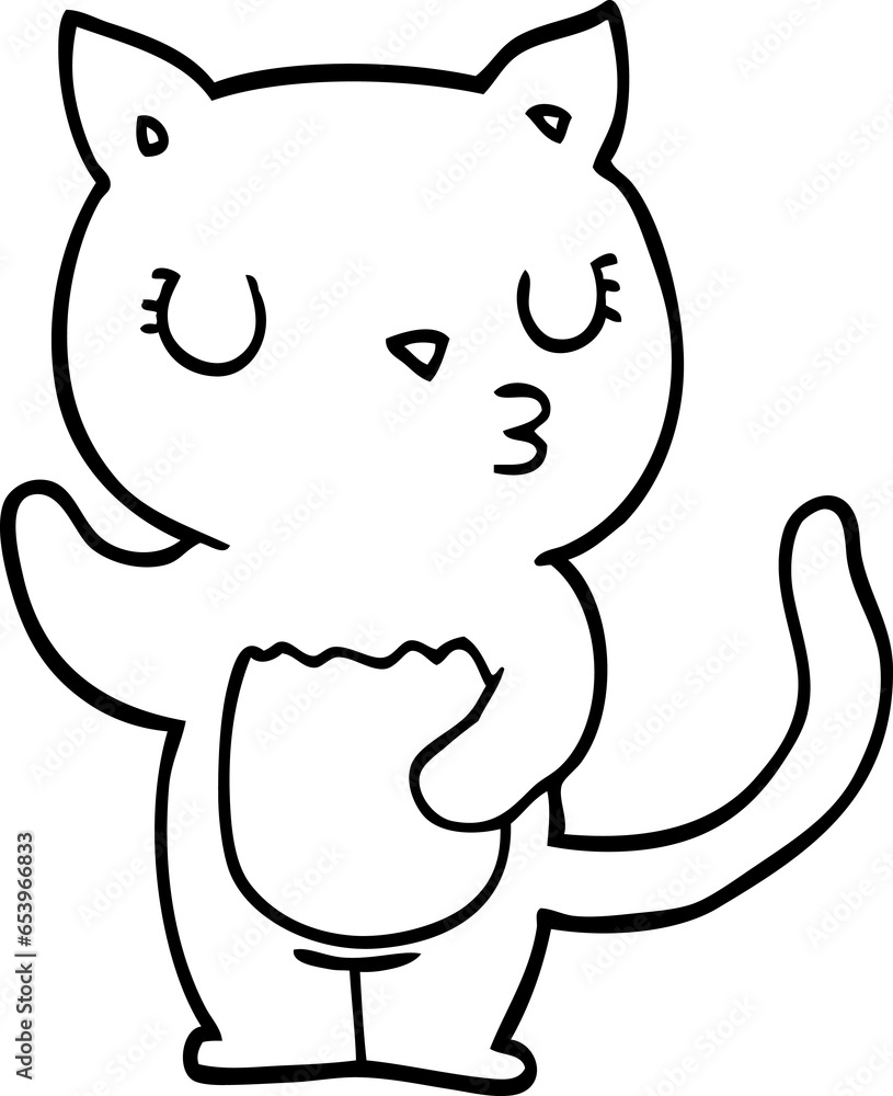 cute cartoon cat