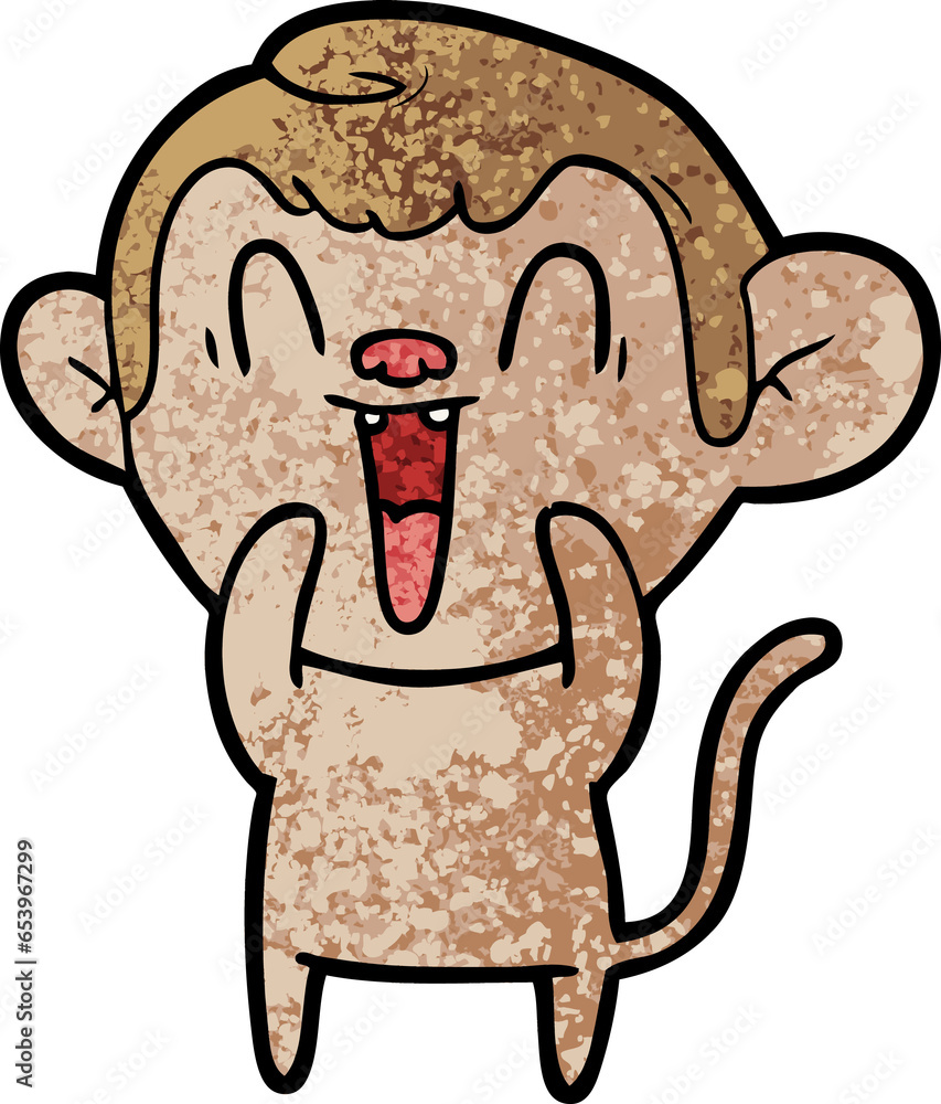 cartoon laughing monkey cartoon laughing monkey