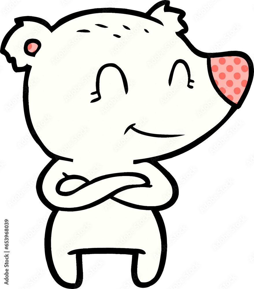Fototapeta premium polar bear cartoon