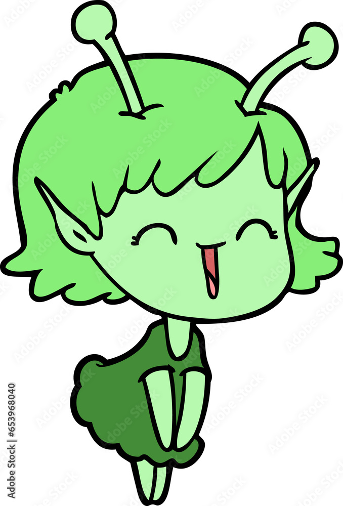 cartoon alien girl laughing cartoon alien girl laughing