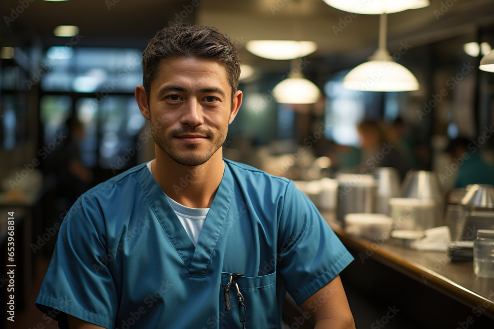 Obraz premium Male nurse on work
