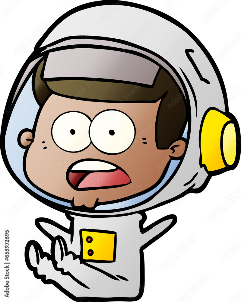 cartoon surprised astronaut cartoon surprised astronaut