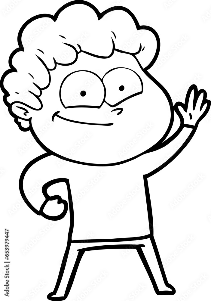 cartoon happy man cartoon happy man