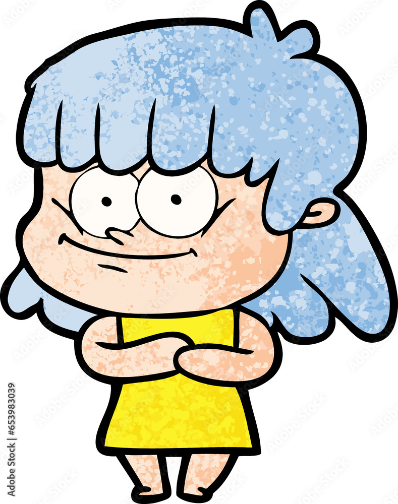 cartoon smiling woman cartoon smiling woman
