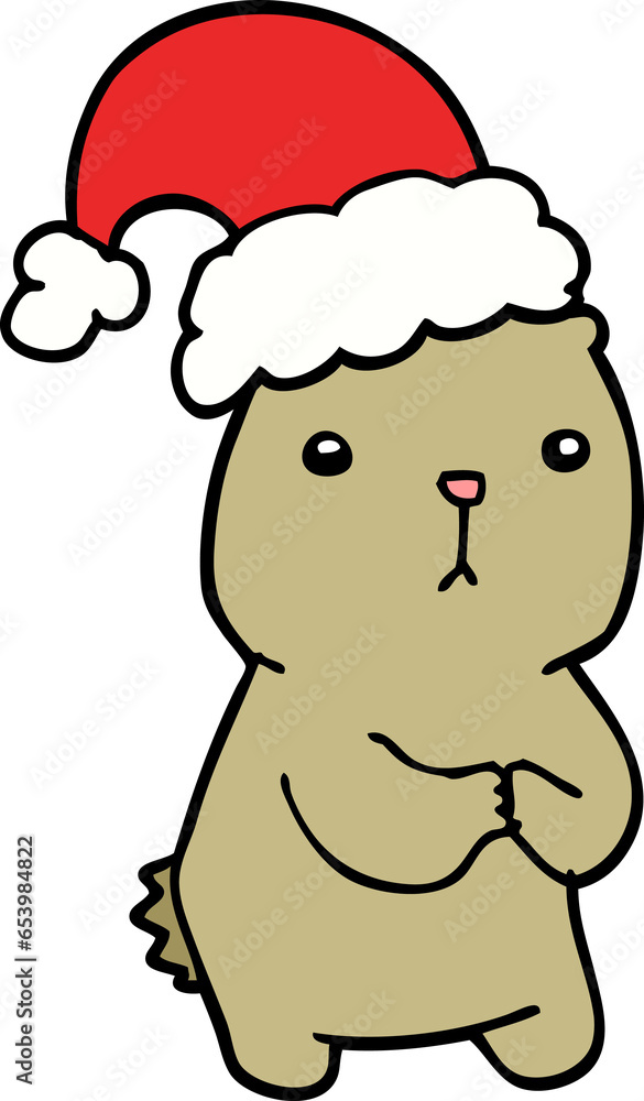 cartoon christmas bear worrying cartoon christmas bear worrying