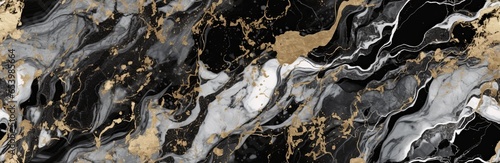  abstract black white and gold marble texture pattern stackable tiles. can be used for background, wallpaper, banner, wall art, design, luxury