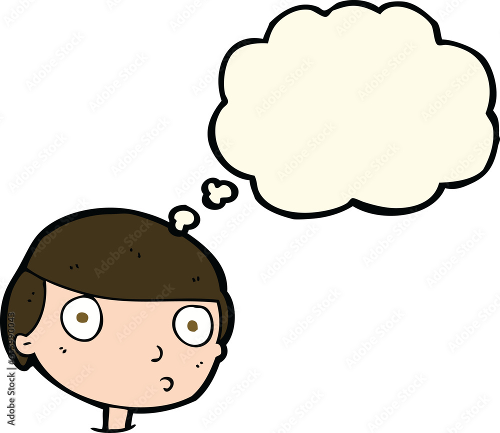cartoon boy staring with thought bubble cartoon boy staring with thought bubble
