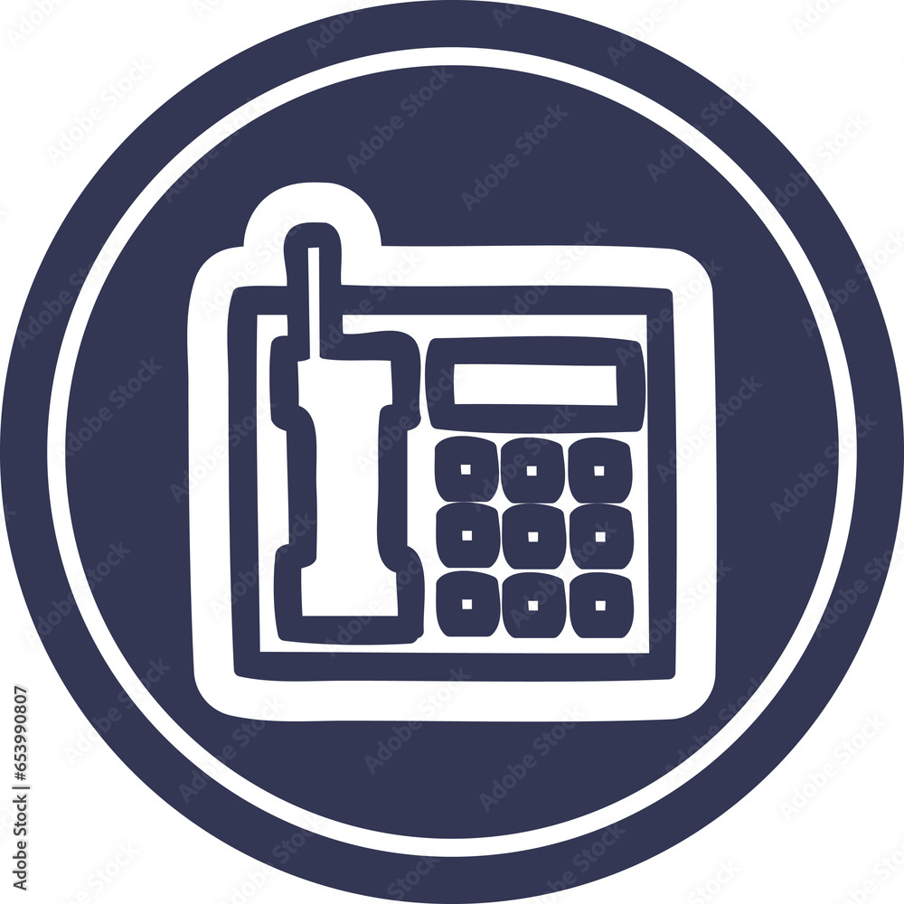 office telephone circular icon symbol office telephone circular icon symbol