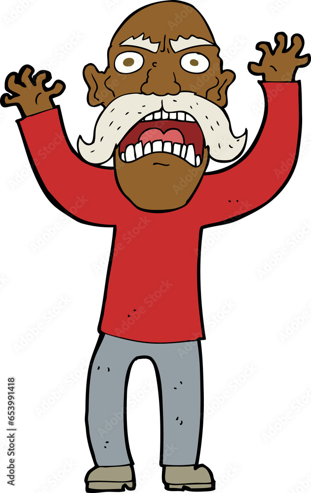 cartoon angry old man cartoon angry old man