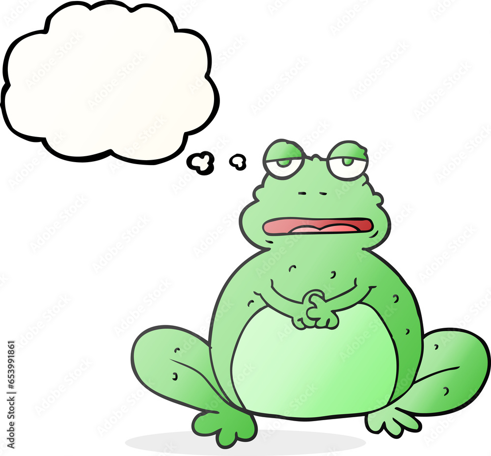 freehand drawn thought bubble cartoon frog freehand drawn thought bubble cartoon frog