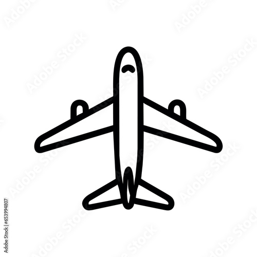 airport icon black aroplane