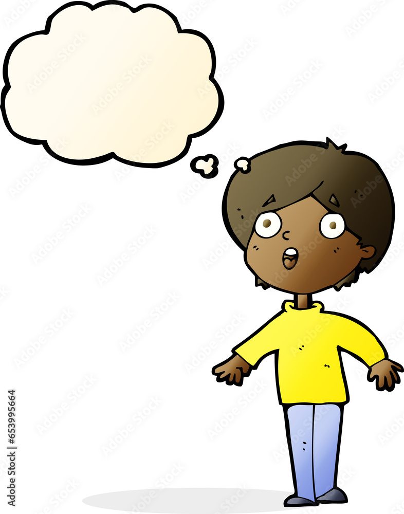 cartoon surprised man with thought bubble cartoon surprised man with thought bubble