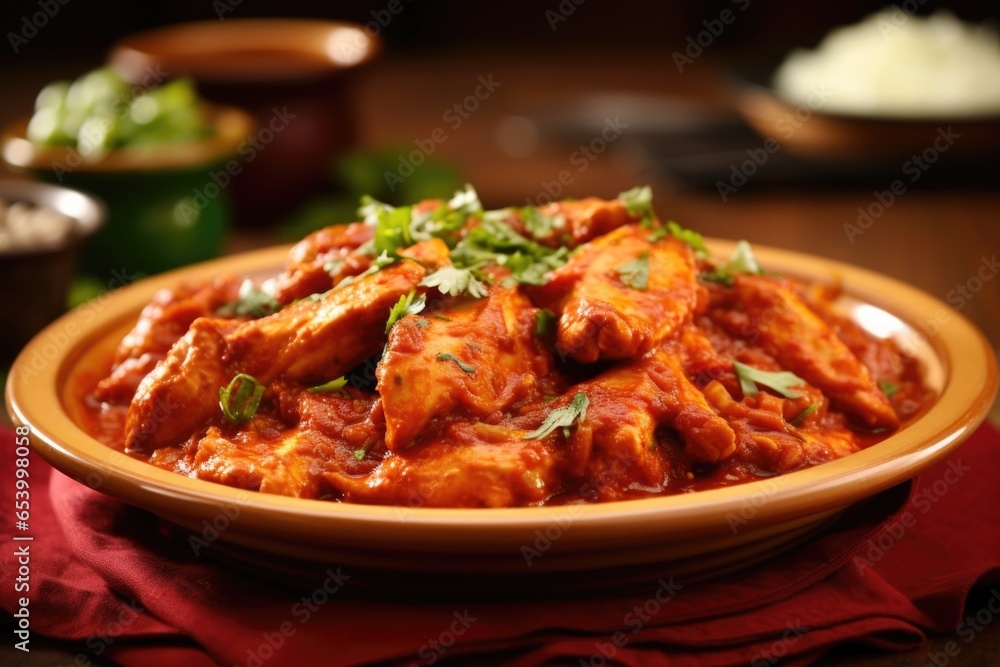 Tender s of chicken are lovingly embraced by a tangy yet rich tomato sauce, elevating the dish with layers of complexity imparted by a quintessential blend of Indian es. Tender s of chicken are lovingly embraced by a tangy yet rich tomato sauce, elevating the dish with layers of complexity imparted by a quintessential blend of Indian es.