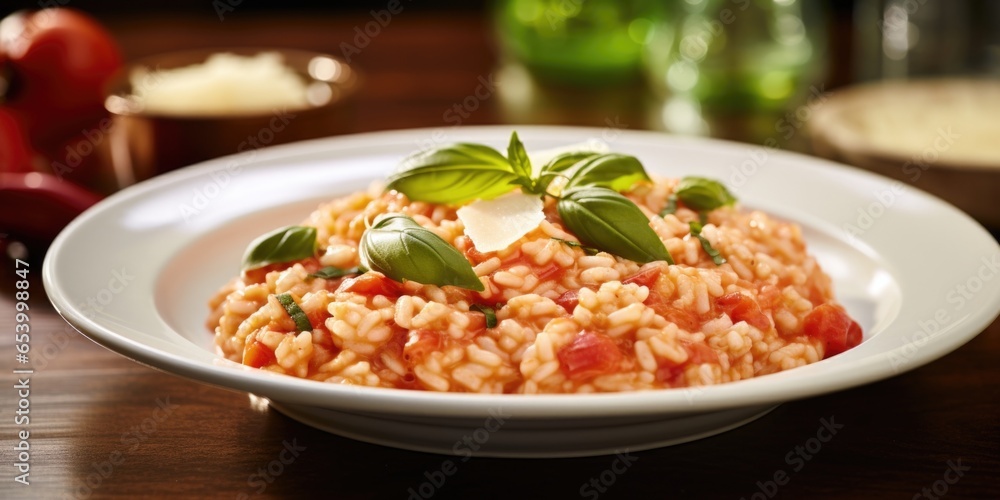 Embrace the simplicity and finesse of Margherita Risotto, a culinary treasure awaiting indulgence. Delight in the creamy velvety strands of Arborio rice, each grain enrobed in tangy natural