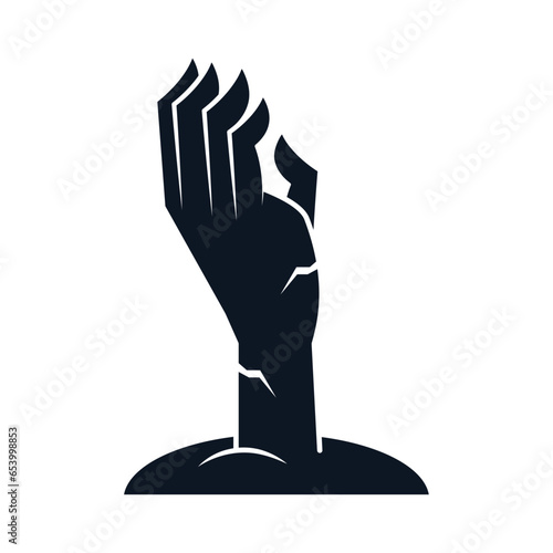 zombie hand silhouette