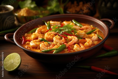 Steeped in tradition, this Tom Yum is an homage to the classic Thai flavors. With its signature balance of tangy, sweet, and y, it showcases perfectly cooked prawns, tender chicken, and