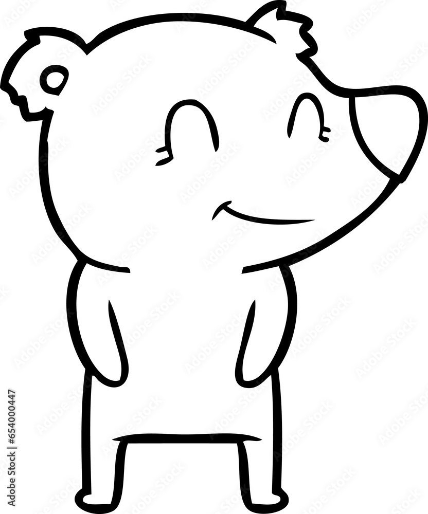 friendly bear cartoon friendly bear cartoon