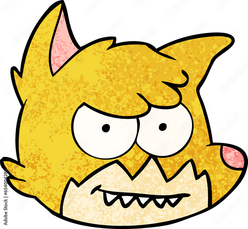 cartoon fox face cartoon fox face