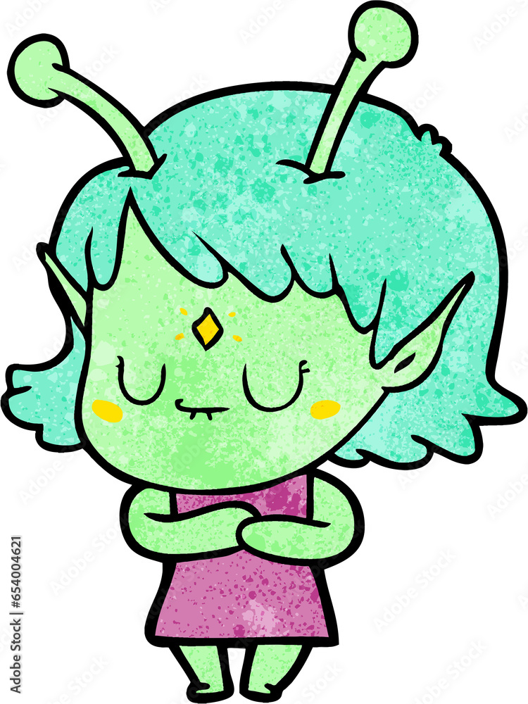 cartoon alien girl cartoon alien girl