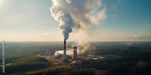 Thermal Power Station Stock Generative Ai photo