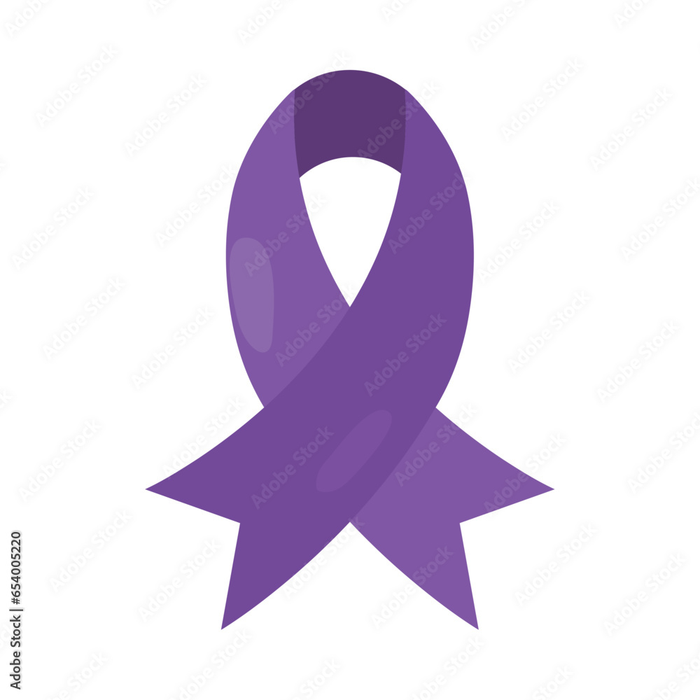 Fototapeta premium purple ribbon campaign prevention