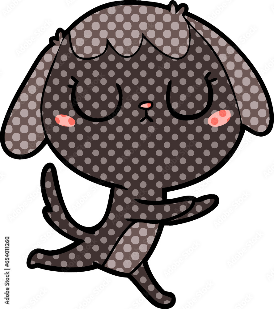 Fototapeta premium cute cartoon dog