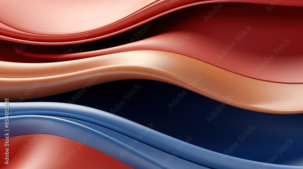 Obraz premium abstract background with waves, generative ai
