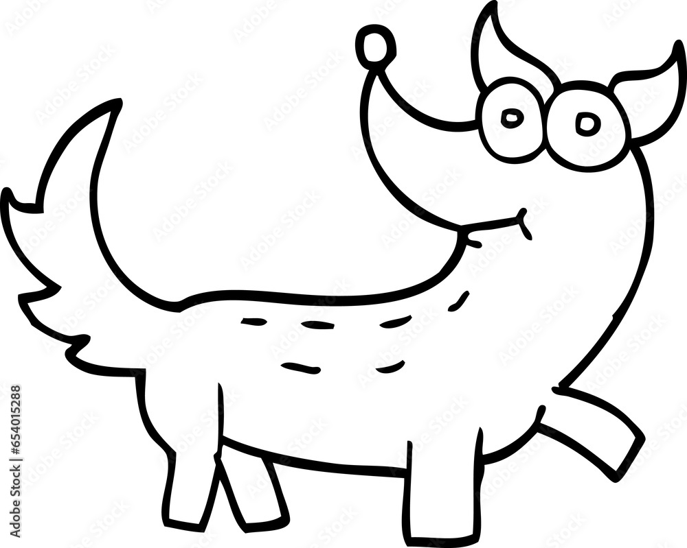 line drawing cartoon dog line drawing cartoon dog